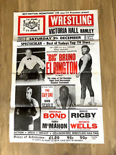 Orig wrestling poster for sale  LYTHAM ST. ANNES