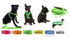 Arnês de chumbo Warning Dog com código de cores CUIDADO, TREINAMENTO tamanhos e estilos comprar usado  Enviando para Brazil