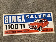 Autocollant vintage simca d'occasion  Villefranche-sur-Mer