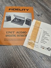 Vintage fidelity unit for sale  TAUNTON