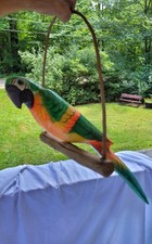 Handcrafted Wooden Macaw  Perch Ornament Decoration Home Office Sun Room Bedroom comprar usado Handcrafted Wooden Macaw  Perch Ornament Decoration Home Office Sun Room Bedroom comprar usado  Enviando para Brazil