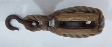 Antique wooden pulley for sale  IPSWICH