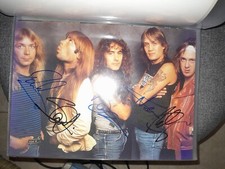 Usado, Banda Iron Maiden assinada 8x10 Bruce Dickinson Steve Harris Adrian Smith Nicko... comprar usado  Enviando para Brazil