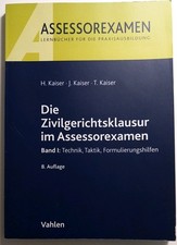 Zivilgerichtsklausur assessore gebraucht kaufen Zivilgerichtsklausur assessore gebraucht kaufen  Bremen