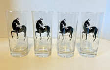Copos Highball Mid Century Modern 1950's Black Horse - Estado incrível conjunto 4, usado comprar usado  Enviando para Brazil