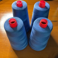 Usado, Quatro cones padrão Coosa Thatcher SCT núcleo de poliéster algodão envoltório fio azul comprar usado Usado, Quatro cones padrão Coosa Thatcher SCT núcleo de poliéster algodão envoltório fio azul comprar usado  Enviando para Brazil