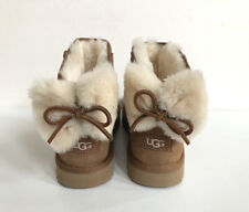 UGG CLASSIC BAILEY MINI BOTA SHEARLING ARCO DUPLO CASTANHA EUA 9 / UE 40 / REINO UNIDO 7 comprar usado  Enviando para Brazil