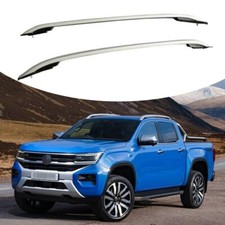Usado, 2 peças rack de trilho lateral superior de alumínio barra trilho de teto compatível com VW Amarok 2023 2024 comprar usado  Enviando para Brazil