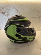 Crash helmet green for sale  WARWICK