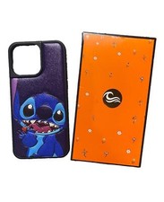 Capa telefone Stitch iPhone 15 Pro Max couro roxo azul sensação NOVA, usado comprar usado  Enviando para Brazil