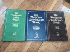 Lot of 3 Bathroom Library Books - Sports Quiz, Sports Quotes, Game Book - HC VTG comprar usado  Enviando para Brazil