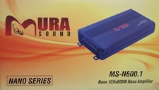 NANO AMPLIFICADOR DIGITAL MONOBLOCO 600W RMS CARRO BARCO MOTOCICLETA MURA SOM comprar usado  Enviando para Brazil