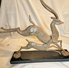 Antelope sculpture metal for sale  Branford