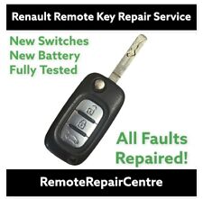 Serviço de reparo para Renault Clio Kangoo Megane Modus 3 botões controle remoto chave flip comprar usado  Enviando para Brazil