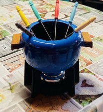 Service fondue bleu d'occasion  Villars-les-Dombes
