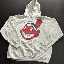 Usado, Moletom com capuz de beisebol logotipo CLEVELAND 'Chief Wahoo' P-5XL comprar usado Usado, Moletom com capuz de beisebol logotipo CLEVELAND 'Chief Wahoo' P-5XL comprar usado  Enviando para Brazil