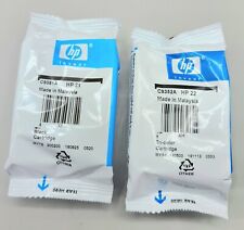 Cartuchos de tinta HP - 21/22 preto/colorido pacote combo novo lacrado, sem caixa., usado comprar usado  Enviando para Brazil
