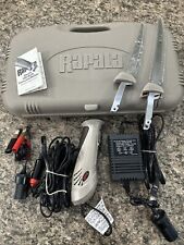 Juego de cuchillos de filete eléctricos Rapala Deluxe para pesca desollado PGEF1 12V 110 AC ambos segunda mano  Embacar hacia Argentina