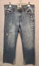 Jeans Aeropostale masculino 36 x 33 Benton original bootcut azul desgastado comprar usado  Enviando para Brazil