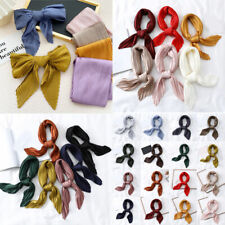 Bandana feminina quadrada de seda cetim pequena vintage faixa de cabelo cabeça pescoço cachecol envoltório comprar usado  Enviando para Brazil