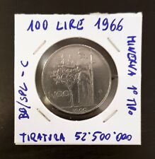 100 lire 1966 usato  Italia