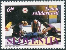 Slovenia 1995 croce usato  Italia