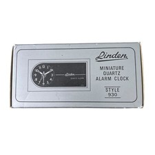 Vintage Linden 930 Mini Relógio Despertador de Quartzo Novo Estoque Antigo FEITO NO JAPÃO comprar usado  Enviando para Brazil