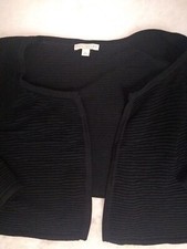 Eva Mendes Bolero Juniors envoltório aberto preto manga 3/4 tamanho XL comprar usado  Enviando para Brazil