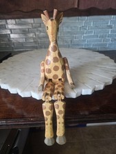Prateleira articulada esculpida à mão girafa vintage, animais, veterinários, decoração comprar usado  Enviando para Brazil