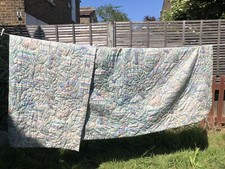 Vintage quilt stitched for sale  LONDON