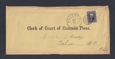 EUA 1863 12c PERFEITO WASHINGTON NA CAPA DELAWARE PARA SALINA (significado CELINA) OHIO  comprar usado  Enviando para Brazil