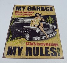 Garage rules metal for sale  Pulaski