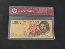 Banconota dorata 100000 usato  Grottammare
