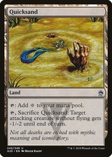 Carta mtg quicksand usato  Italia