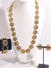 Usado, Colar de strass Camrose & Kross JBK Jacqueline B Kennedy flor tom dourado... comprar usado  Enviando para Brazil