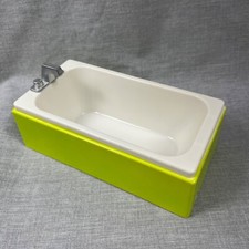 Casa de bonecas Kidkraft banheira de plástico 2011 verde limão branco 7,5" de comprimento 2,5" de altura comprar usado  Enviando para Brazil