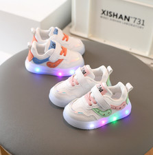 Tênis esportivo infantil bebê luz LED tênis meninos meninas piscando luminoso comprar usado  Enviando para Brazil