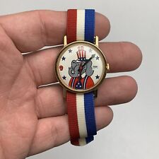 Usado, Reloj de elección, clásico vintage, fecha, estuche chapado en oro, estuche de 33 mm, bandera de EE. UU. segunda mano  Embacar hacia Argentina