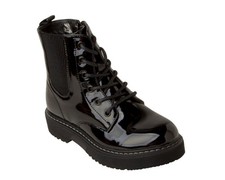 Girls black patent for sale  NEWPORT