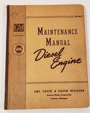 1960? Manual de manutenção do motor diesel GMC GM Series 71 2,3,4,6 cilindros E1L comprar usado  Enviando para Brazil