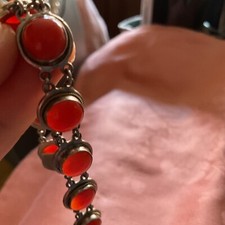 Bracciale argento coralli usato  Roma