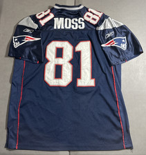 Randy Moss #81 New England Patriots NFL Football Reebok azul escuro tamanho 52 / 2XL comprar usado  Enviando para Brazil