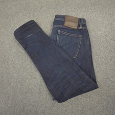 Usado, Jeans masculino Selvedge 36 azul cru denim reto algodão clássico pesado tamanho 36x32 comprar usado  Enviando para Brazil