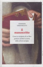 Manoscritto come riscoperta usato  Italia