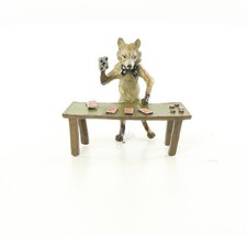 Sculpture Renard à la table de poker en bronze de style vienna d'après F.Bergman comprar usado  Enviando para Brazil