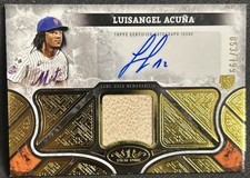 2025 Topps Tier One Luisangel Acuna Bat Relic Auto /199 RC #AT-1R-LA Mets comprar usado 2025 Topps Tier One Luisangel Acuna Bat Relic Auto /199 RC #AT-1R-LA Mets comprar usado  Enviando para Brazil