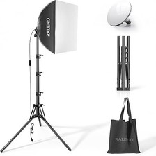 Kit de iluminação fotográfica RALENO Softbox, iluminação softbox 16"" X 16"" para Tiktok, usado comprar usado  Enviando para Brazil