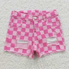 Pink checkered denim for sale  Allen
