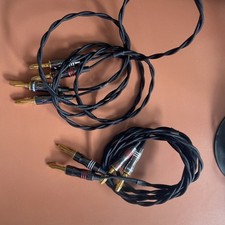 Stereo banana cable for sale  LONDON