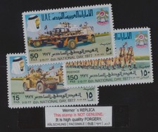 FALSIFICAÇÃO - Conjunto Retirado Réplica de Werner dos Emirados Árabes Unidos 1977 Sexto Dia Nacional, usado comprar usado FALSIFICAÇÃO - Conjunto Retirado Réplica de Werner dos Emirados Árabes Unidos 1977 Sexto Dia Nacional, usado comprar usado  Enviando para Brazil